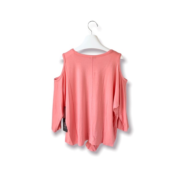 🌸New🌸 Vince Camuto Cold Shoulder Tie Front Top Sz Medium NWT - Picture 3 of 10